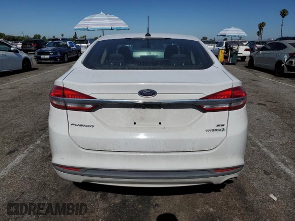 2017 Ford Fusion Hybrid SE with VIN 3FA6P0LU9HR381403, listed as a Copart auction lot 62651445 with 163,089 mi miles and Salvage title. Bid and sale history available at DreamBid. Image 6.