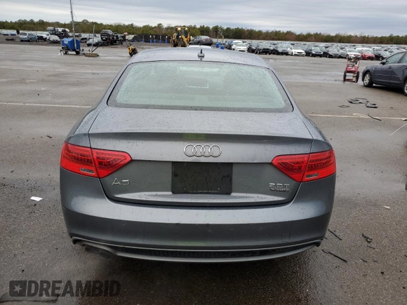 2016 Audi A5 Premium with VIN WAUD2AFR8GA026063, listed as a Copart auction lot 41074883 with 62,579 mi miles and Non repairable. Bid and sale history available at DreamBid. Image 6.
