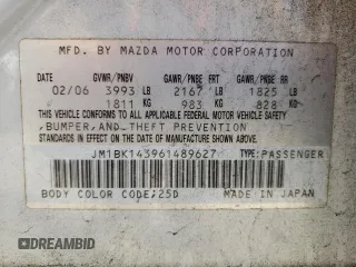 2006 Mazda 3 s with VIN JM1BK143961489627, listed as a Copart auction lot 82085924 with 204,899 mi miles and Salvage Title. Bid and sale history available at carsss.com. Image 15.