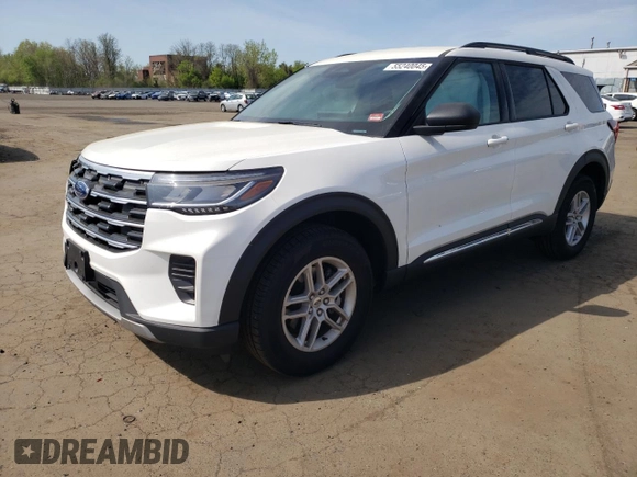 2025 Ford Explorer Active z VIN 1FMUK8DH7SGA48577, wystawiony jako Copart lot #55240045 z przebiegiem 4 940 mil mil oraz Szkoda całkowita • Salvage title. Historia ofert i sprzedaży dostępna na DreamBid. Obrazek 1.