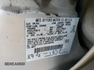 2004 Ford Escape XLS с VIN 1FMYU02134KA88982, выставлен на аукционе Copart как лот 57037915 с пробегом 195 423 миль миль и Списание • Salvage title. История ставок и продаж доступна на DreamBid. Изображение 13.