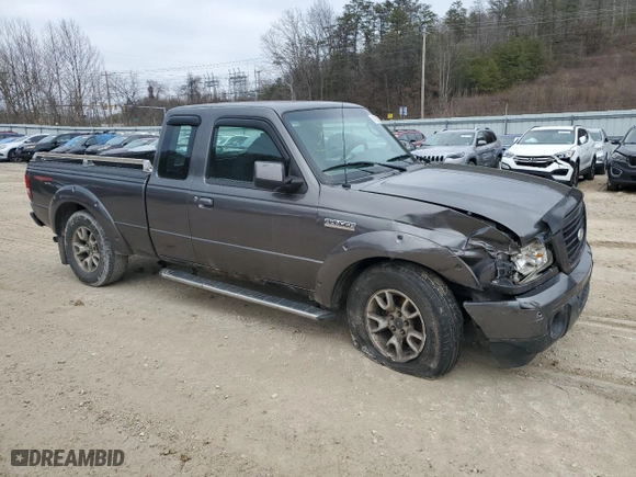 2008 Ford Ranger XLT with VIN 1FTZR45E68PB19487, listed as a Copart auction lot 43398205 with 180,601 mi miles and Salvage Title. Bid and sale history available at carsss.com. Image 4.