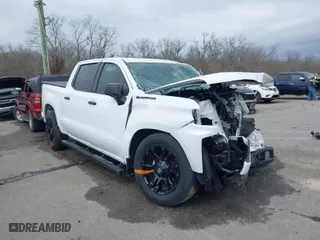 2021 Chevrolet Silverado 1500 Custom with VIN 3GCPWBEK5MG377296, listed as a IAAI auction lot 41695803 with NaN miles. Bid and sale history available at carsss.com. Image 1.