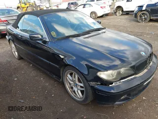 2004 BMW 3 Series 330Ci with VIN WBABW534X4PL45064, listed as a IAAI auction lot 41453058 with 152,437 mi miles. Bid and sale history available at carsss.com. Image 1.