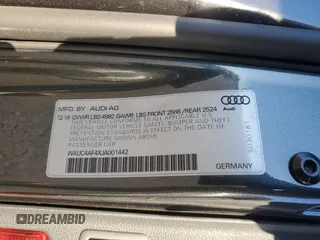 2018 Audi S4 Prestige with VIN WAUC4AF4XJA001442, listed as a Copart auction lot 44804865 with 52,682 mi miles and Salvage Title. Bid and sale history available at carsss.com. Image 14.