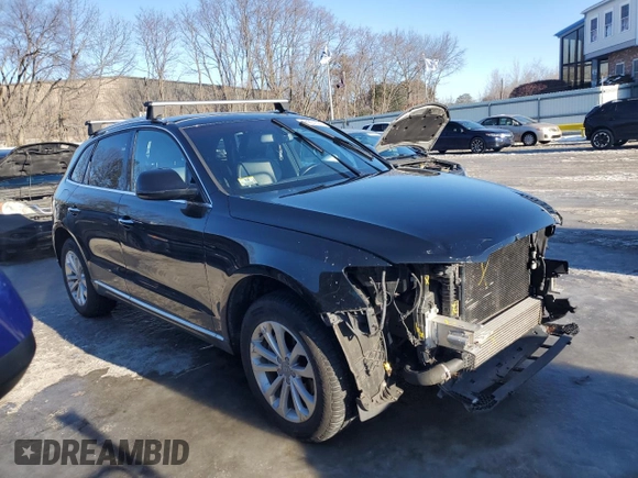 2016 Audi Q5 Premium Plus with VIN WA1L2AFP9GA109895, listed as a Copart auction lot 44201635 with 75,980 mi miles and Salvage Title. Bid and sale history available at carsss.com. Image 4.