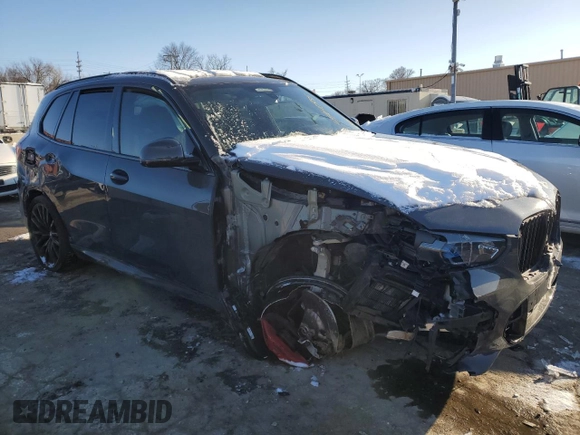 2022 BMW X5 M50i with VIN 5UXJU4C06N9M13151, listed as a Copart auction lot 45640985 with 0 mi miles and Salvage Title. Bid and sale history available at carsss.com. Image 4.
