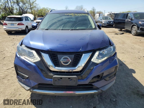 2017 Nissan Rogue S with VIN KNMAT2MV9HP581322, listed as a Copart auction lot 53615945 with 106,967 mi miles and Salvage Title. Bid and sale history available at DreamBid. Image 5.