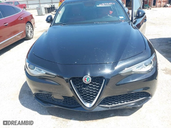 2019 Alfa Romeo Giulia with VIN ZARFAMAN0K7598745, listed as a IAAI auction lot 41872396 with 59,755 mi miles. Bid and sale history available at carsss.com. Image 6.