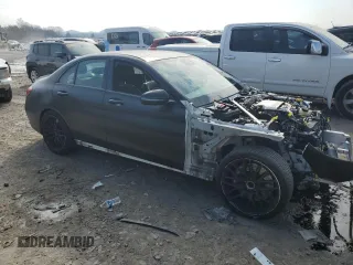 2020 Mercedes-Benz C 63 AMG with VIN 55SWF8GBXLU330652, listed as a Copart auction lot 43168595 with Not provided miles and Salvage title. Bid and sale history available at DreamBid. Image 4.