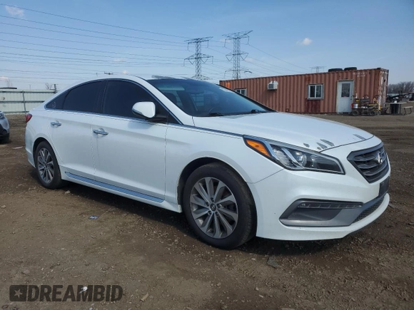 2015 Hyundai Sonata 2.4L Sport with VIN 5NPE34AF8FH091005, listed as a Copart auction lot 52557055 with 189,681 mi miles and Salvage Title. Bid and sale history available at carsss.com. Image 4.