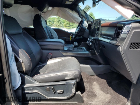 2021 Ford F-150 XL with VIN 1FTFW1E81MFA80456, listed as a Copart auction lot 61268545 with 57,233 mi miles and Salvage title. Bid and sale history available at DreamBid. Image 7.