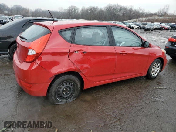 2013 Hyundai Accent GS with VIN KMHCT5AEXDU105425, listed as a Copart auction lot 46799235 with 145,913 mi miles and Salvage Title. Bid and sale history available at carsss.com. Image 3.