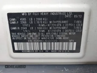 2013 Subaru Outback Premium с VIN 4S4BRBCCXD3322323, выставлен на аукционе IAAI как лот 42320670 с пробегом 149 210 миль миль и . История ставок и продаж доступна на DreamBid. Изображение 9.