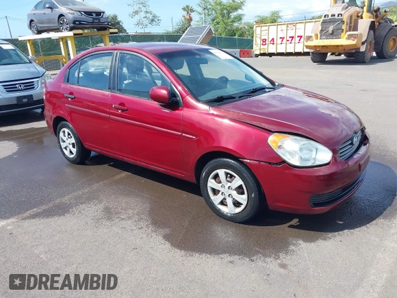 2010 Hyundai Accent GLS with VIN KMHCN4AC4AU485148, listed as a IAAI auction lot 41528392 with 133,680 mi miles. Bid and sale history available at carsss.com. Image 1.
