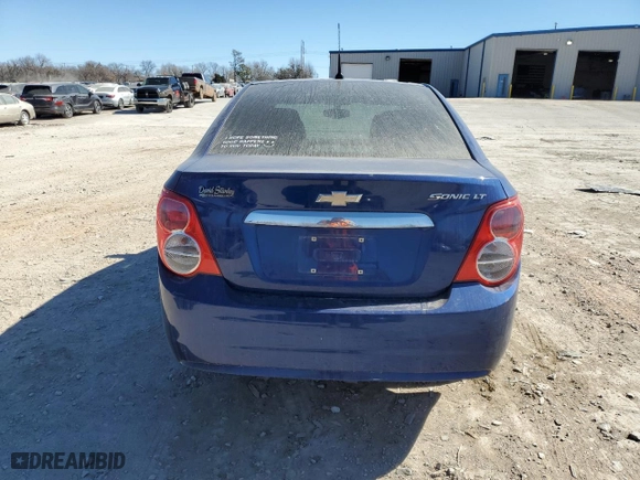 2014 Chevrolet Sonic LT with VIN 1G1JC5SH0E4196641, listed as a Copart auction lot 46941145 with 106,306 mi miles and Salvage Title. Bid and sale history available at carsss.com. Image 6.