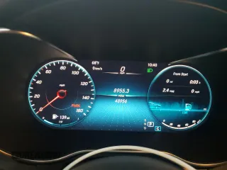2021 Mercedes-Benz C 300 with VIN W1KWF8EBXMR636515, listed as a Copart auction lot 55797345 with 48,956 mi miles and Salvage title. Bid and sale history available at DreamBid. Image 9.