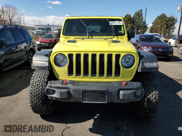2023 Jeep Wrangler Rubicon with VIN 1C4HJXFN6PW515569, listed as a Copart auction lot 46721135 with 9,114 mi miles and Salvage title. Bid and sale history available at DreamBid. Image 5.