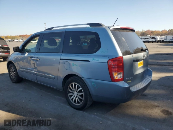 2011 Kia Sedona EX with VIN KNDMH4C75B6400923, listed as a Copart auction lot 75855444 with 76,205 mi miles and Salvage Title. Bid and sale history available at carsss.com. Image 2.