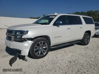 2018 Chevrolet Suburban Premier with VIN 1GNSCJKC9JR355511, listed as a Copart auction lot 75435744 with 79,192 mi miles and Salvage Title. Bid and sale history available at carsss.com. Image 1.