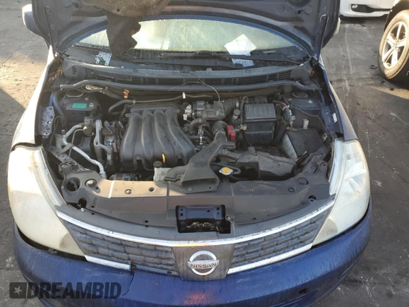 2007 Nissan Versa 1.8 SL with VIN 3N1BC11EX7L418114, listed as a Copart auction lot 87251084 with 0 mi miles and Salvage Title. Bid and sale history available at carsss.com. Image 11.