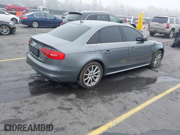 2016 Audi A4 Premium with VIN WAUBFAFL7GN016012, listed as a IAAI auction lot 41489832 with 125,826 mi miles. Bid and sale history available at carsss.com. Image 4.