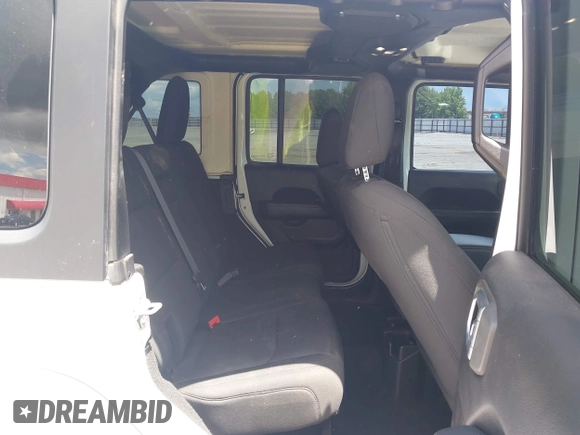2019 Jeep Wrangler Unlimited Sahara with VIN 1C4HJXEN7KW535887, listed as a IAAI auction lot 42217440 with 91,226 mi miles and . Bid and sale history available at DreamBid. Image 8.
