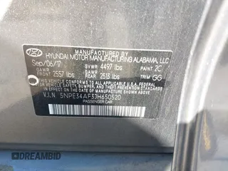 2018 Hyundai Sonata Limited with VIN 5NPE34AF3JH650520, listed as a IAAI auction lot 41292572 with 110,031 mi miles. Bid and sale history available at carsss.com. Image 9.
