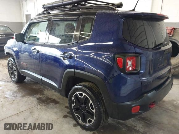 2016 Jeep Renegade Trailhawk with VIN ZACCJBCT0GPD29118, listed as a IAAI auction lot 42406839 with 107,952 mi miles and . Bid and sale history available at DreamBid. Image 3.