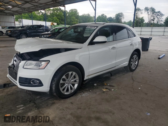 2016 Audi Q5 Premium z VIN WA1C2AFP6GA059117, wystawiony jako Copart lot #60768575 z przebiegiem Nie podano mil oraz Szkoda całkowita • Salvage title. Historia ofert i sprzedaży dostępna na DreamBid. Obrazek 1.