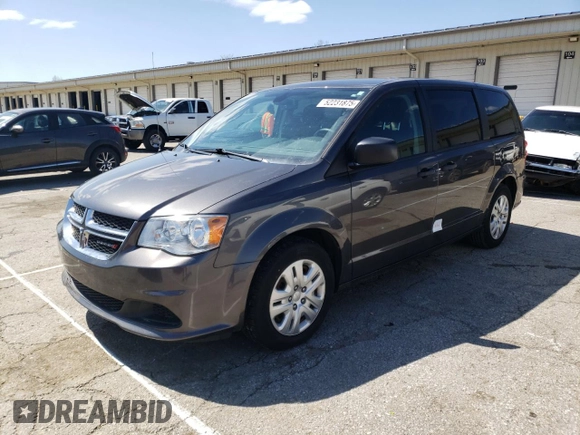 2019 Dodge Grand Caravan SE with VIN 2C4RDGBG8KR573672, listed as a Copart auction lot 52231875 with 108,265 mi miles and Salvage Title. Bid and sale history available at DreamBid. Image 1.