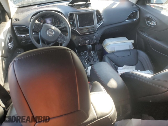 2022 Jeep Cherokee Trailhawk with VIN 1C4PJMBX7ND550115, listed as a Copart auction lot 41688785 with 25,272 mi miles and Salvage Title. Bid and sale history available at DreamBid. Image 8.