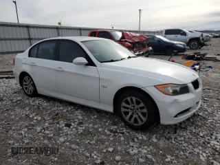 2007 BMW 3 Series 328i with VIN WBAVA33537PG49627, listed as a Copart auction lot 43029665 with 131,062 mi miles and Salvage Title. Bid and sale history available at carsss.com. Image 4.