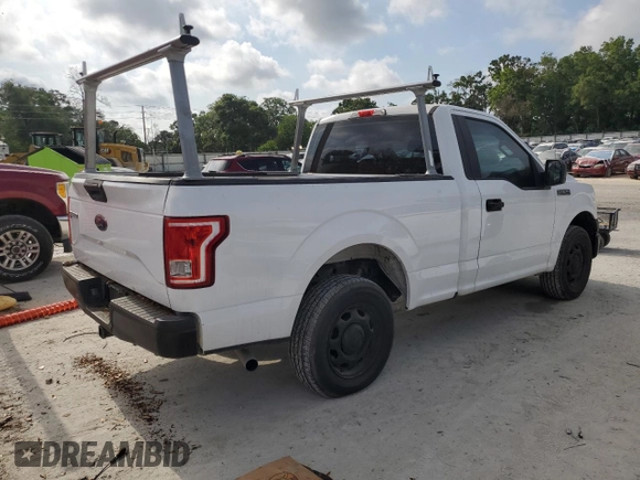 2017 Ford F-150 XL with VIN 1FTMF1C80HKE39125, listed as a Copart auction lot 56379345 with 136,264 mi miles and Clean title. Bid and sale history available at DreamBid. Image 3.