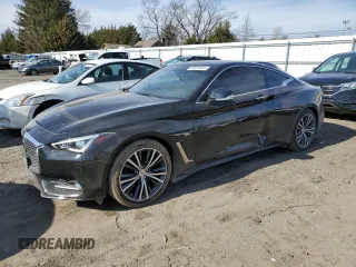 2017 Infiniti Q60 Premium with VIN JN1EV7EL6HM551267, listed as a Copart auction lot 46434555 with 45,072 mi miles and Salvage Title. Bid and sale history available at carsss.com. Image 1.