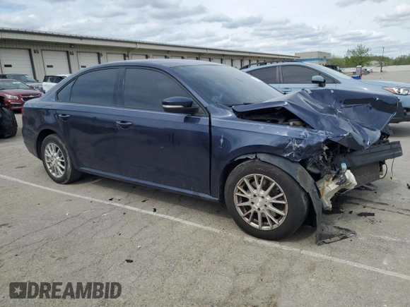 2015 Volkswagen Passat S with VIN 1VWAS7A32FC064013, listed as a Copart auction lot 53901155 with 148,330 mi miles and Salvage title. Bid and sale history available at DreamBid. Image 4.