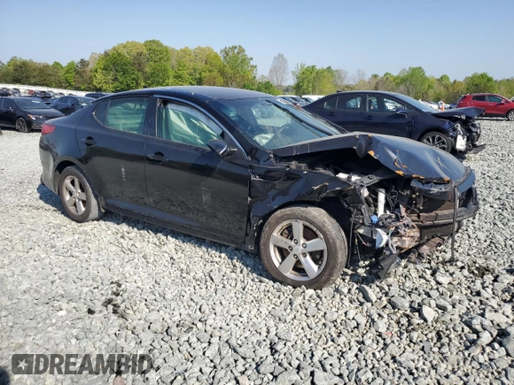 2015 Kia Optima LX with VIN 5XXGM4A70FG484510, listed as a Copart auction lot 53712335 with 0 mi miles and Clean Title. Bid and sale history available at carsss.com. Image 4.