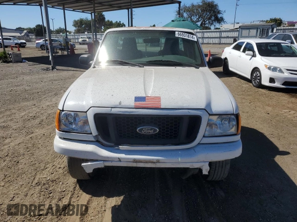 2004 Ford Ranger XL with VIN 1FTYR10U24PA08874, listed as a Copart auction lot 66931814 with 219,415 mi miles and Salvage title. Bid and sale history available at DreamBid. Image 5.