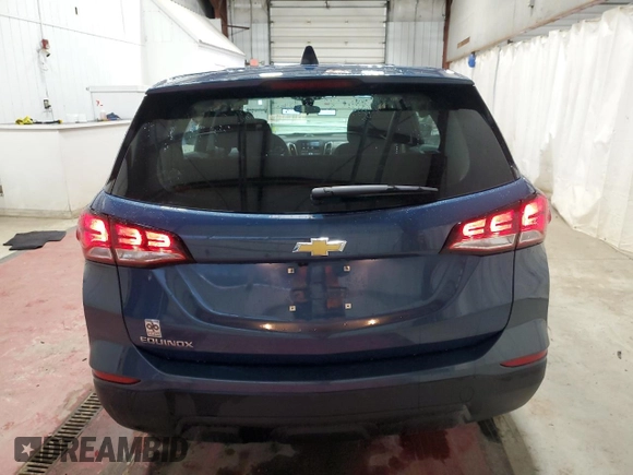 2024 Chevrolet Equinox LS with VIN 3GNAXHEGXRL316615, listed as a Copart auction lot 47014345 with 4,220 mi miles and Salvage Title. Bid and sale history available at DreamBid. Image 6.