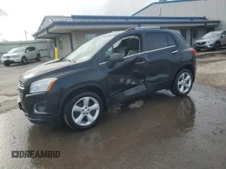 2016 Chevrolet Trax LTZ with VIN KL7CJRSB2GB562166, listed as a Copart auction lot 50413105 with 57,058 mi miles and Salvage Title. Bid and sale history available at carsss.com. Image 1.