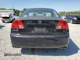 2004 Honda Civic LX with VIN 2HGES16594H523349, listed as a Copart auction lot 53368775 with 210,648 mi miles and Salvage Title. Bid and sale history available at carsss.com. Image 6.