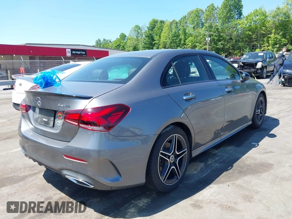 2021 Mercedes-Benz A 220 with VIN W1K3G4FB2MJ310293, listed as a IAAI auction lot 42205413 with 50,365 mi miles and . Bid and sale history available at DreamBid. Image 4.