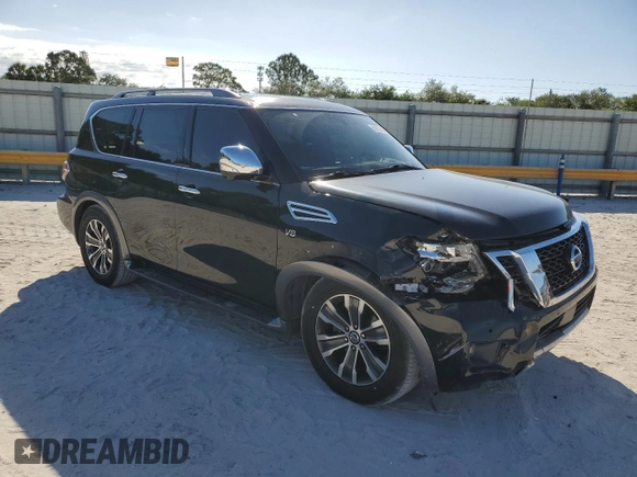2018 Nissan Armada SL with VIN JN8AY2ND5JX001341, listed as a Copart auction lot 52087444 with 106,141 mi miles and Non Repairable. Bid and sale history available at carsss.com. Image 4.