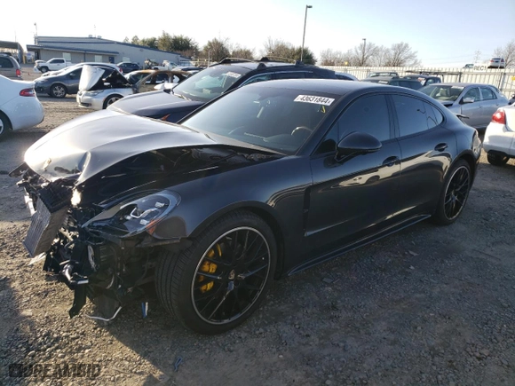 2018 Porsche Panamera with VIN WP0AA2A79JL110831, listed as a Copart auction lot 43631844 with 16,525 mi miles. Bid and sale history available at carsss.com. Image 1.