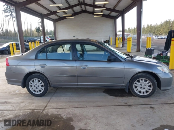 2004 Honda Civic LX with VIN 2HGES165X4H536000, listed as a IAAI auction lot 41950233 with 214,537 mi miles. Bid and sale history available at carsss.com. Image 13.