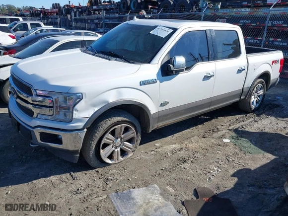 2018 Ford F-150 XL with VIN 1FTEW1EG7JFC09489, listed as a IAAI auction lot 41346016 with 129,436 mi miles. Bid and sale history available at carsss.com. Image 2.