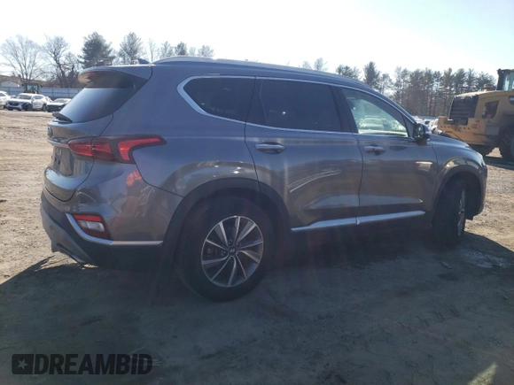 2019 Hyundai Santa Fe Limited with VIN 5NMS53ADXKH007943, listed as a Copart auction lot 43083635 with 81,916 mi miles and Salvage Title. Bid and sale history available at carsss.com. Image 3.