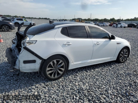 2015 Kia Optima SXL Turbo with VIN 5XXGR4A65FG427518, listed as a Copart auction lot 53642715 with 96,384 mi miles and Salvage Title. Bid and sale history available at DreamBid. Image 3.