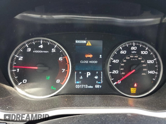 2023 Mitsubishi Eclipse Cross SE with VIN JA4ATWAA0PZ034008, listed as a Copart auction lot 57229795 with 31,713 mi miles and Salvage title. Bid and sale history available at DreamBid. Image 9.