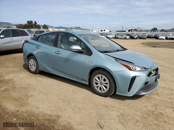 2020 Toyota Prius L Eco with VIN JTDKARFU5L3105804, listed as a Copart auction lot 49877155 with 108,728 mi miles and Salvage Title. Bid and sale history available at carsss.com. Image 4.